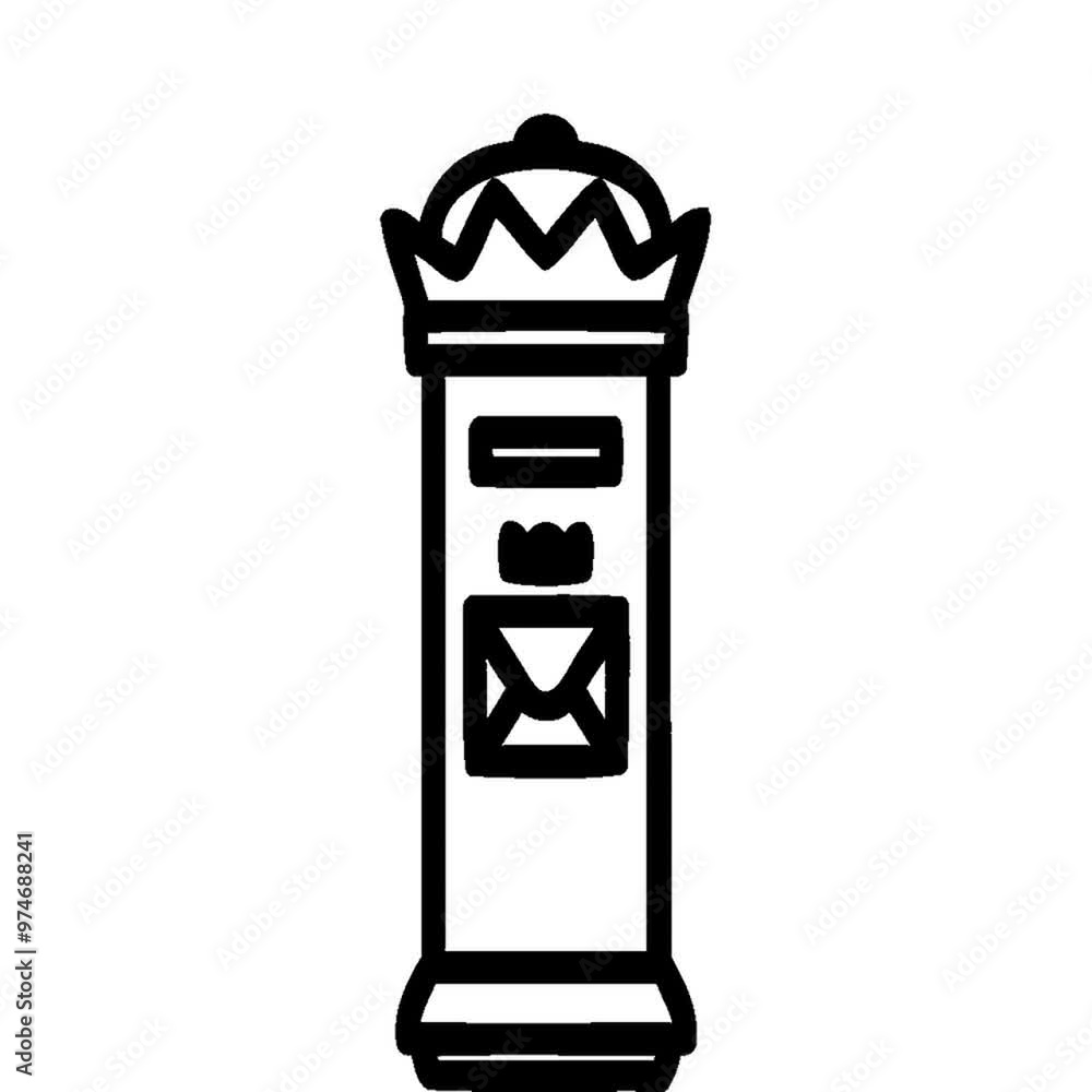 British postbox symbol icon British postbox symbol icon