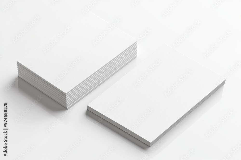 Business Card Mockup on Isolated Background created with Generative AI Business Card Mockup on Isolated Background created with Generative AI