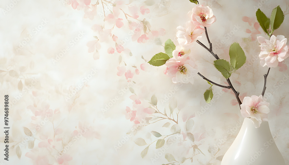 Incorporate simple floral motifs in soft pastel shades to create a light and airy wallpaper suitable for nature or feminine themes Incorporate simple floral motifs in soft pastel shades to create a light and airy wallpaper suitable for nature or feminine themes