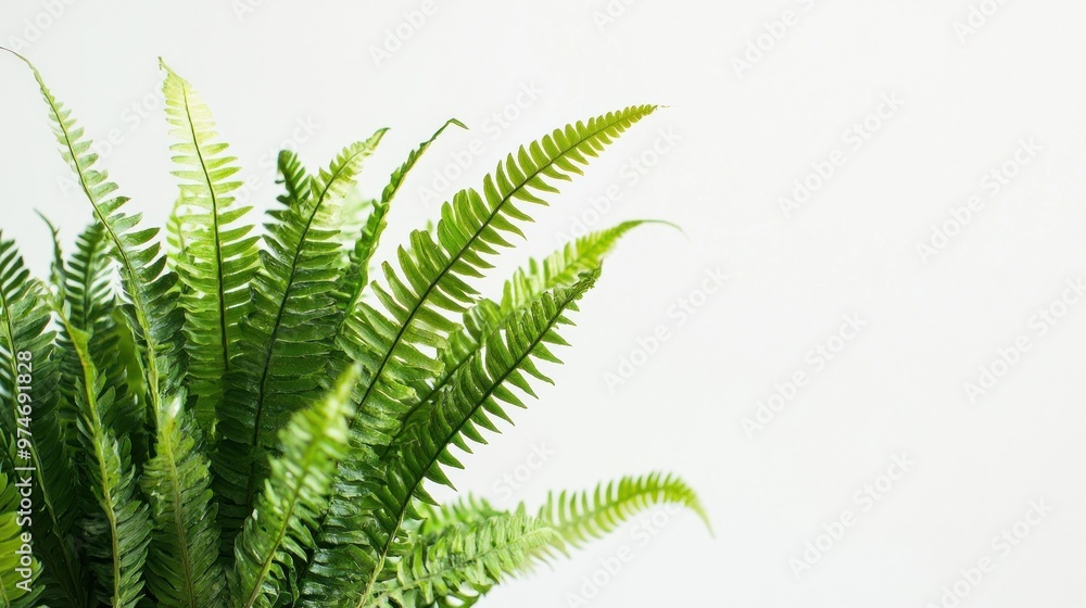A lush green fern against a light background, showcasing nature's beauty. A lush green fern against a light background, showcasing nature's beauty.