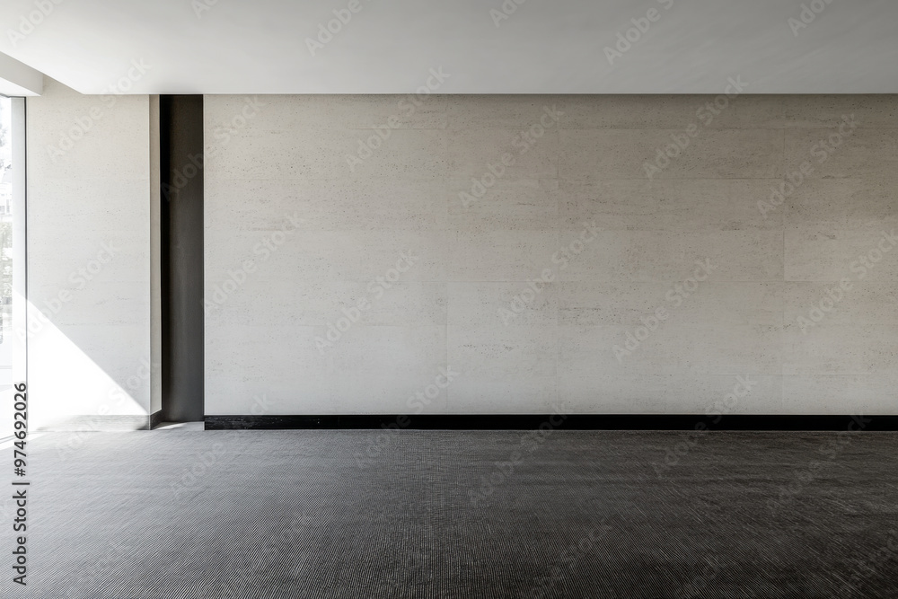 Empty room interiors in neutral tones with a mix of natural window lighting and shadows. Property interior with no furniture or decor. Empty room interiors in neutral tones with a mix of natural window lighting and shadows. Property interior with no furniture or decor.