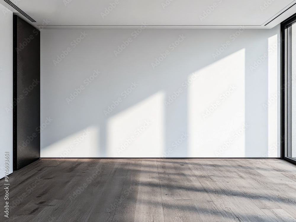 Empty room interiors in neutral tones with a mix of natural window lighting and shadows. Property interior with no furniture or decor. Empty room interiors in neutral tones with a mix of natural window lighting and shadows. Property interior with no furniture or decor.