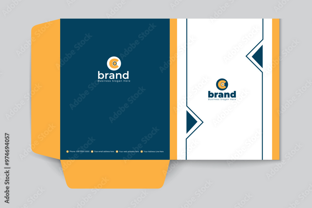 Professional presentation folder mockup Professional presentation folder mockup