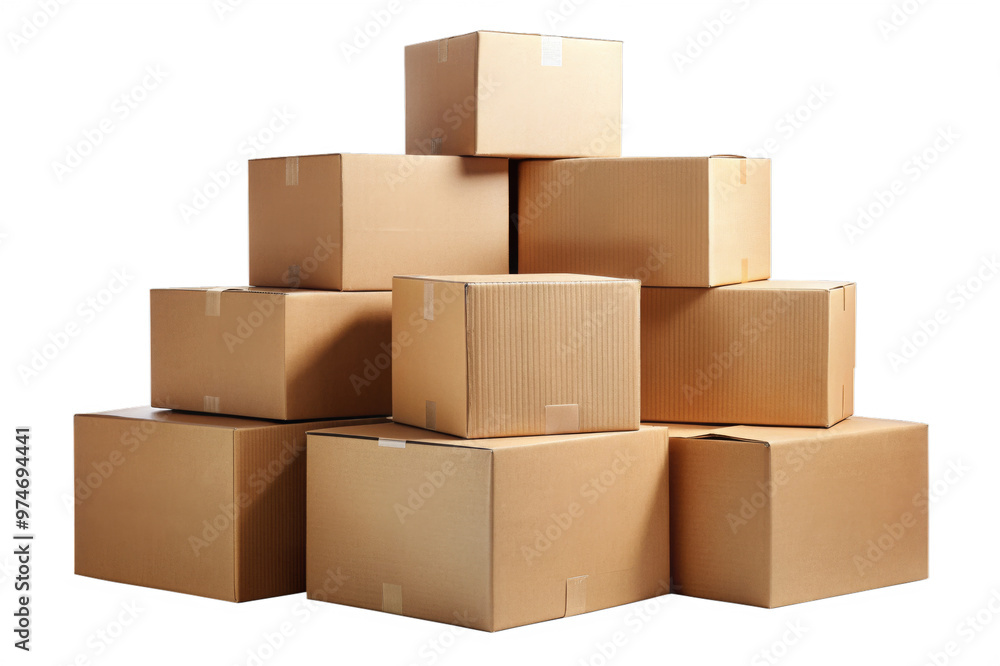 Cardboard Boxes Stacked Cardboard Boxes Stacked