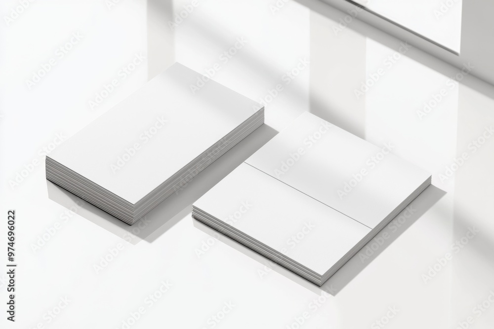 Business Card Mockup on Isolated Background created with Generative AI Business Card Mockup on Isolated Background created with Generative AI
