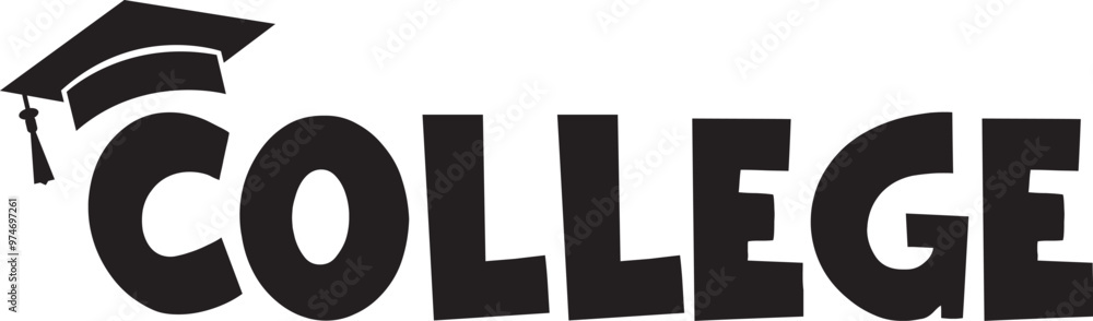 College typography clip art design on plain white transparent isolated background for card, shirt, hoodie, sweatshirt, apparel, tag, mug, icon, poster or badge College typography clip art design on plain white transparent isolated background for card, shirt, hoodie, sweatshirt, apparel, tag, mug, icon, poster or badge
