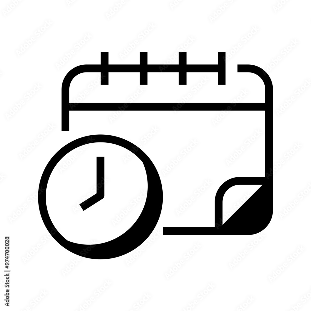 calendar with clock calendar with clock