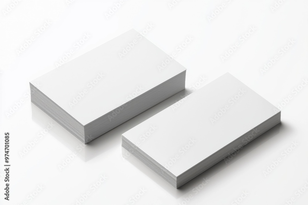 Business Card Mockup on Isolated Background created with Generative AI Business Card Mockup on Isolated Background created with Generative AI