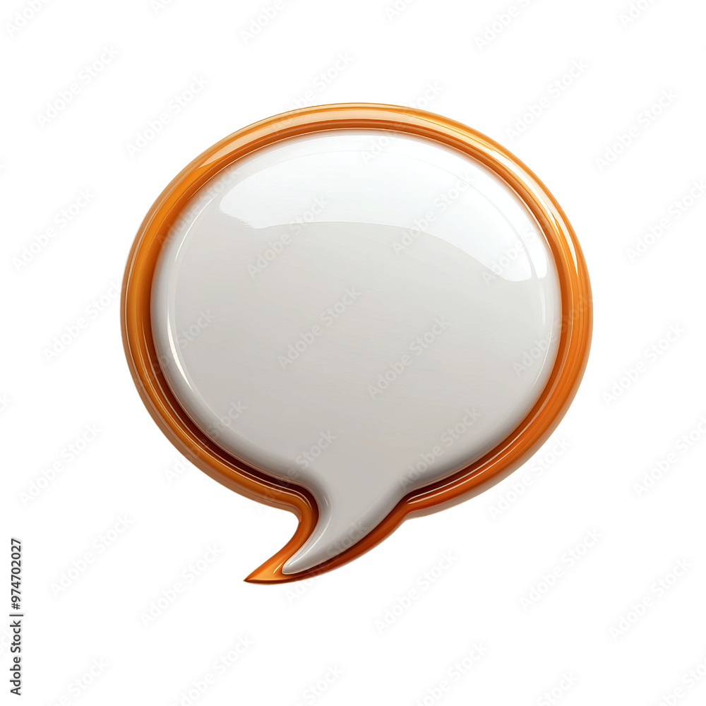 Stylish speech bubble graphic isolated white background Stylish speech bubble graphic isolated white background