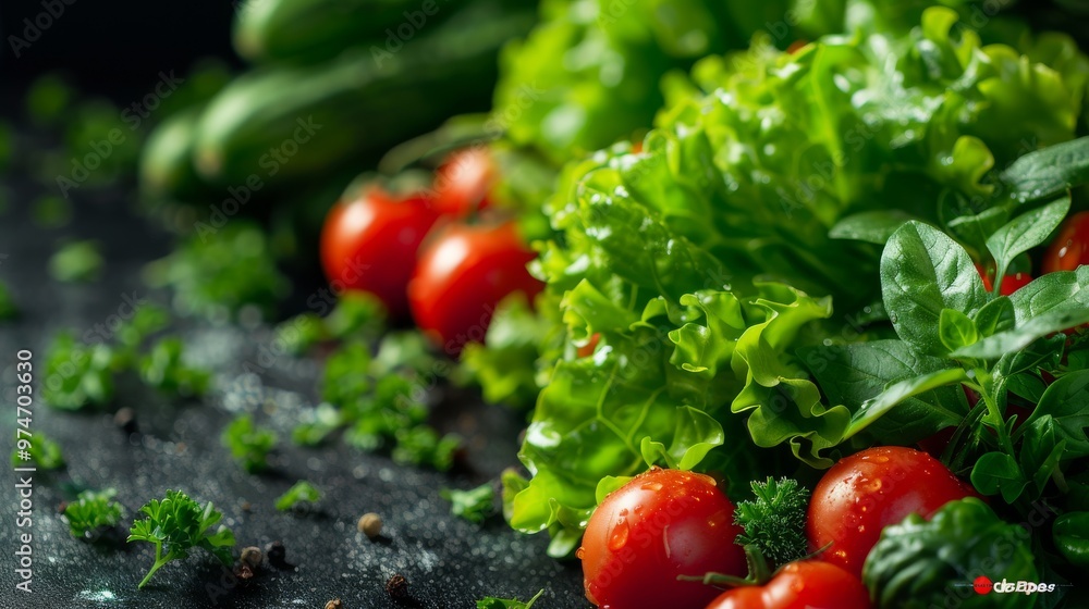 Minimalist Background: Healthy Salad and Veggie Poster for Plant-Based Eating
Minimalist Background: Healthy Salad and Veggie Poster for Plant-Based Eating