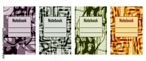 Pattern for notebooks, brochures, book covers, catalogues.
