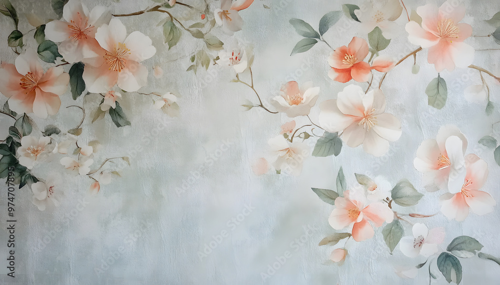 Incorporate simple floral motifs in soft pastel shades to create a light and airy wallpaper suitable for nature or feminine themes Incorporate simple floral motifs in soft pastel shades to create a light and airy wallpaper suitable for nature or feminine themes