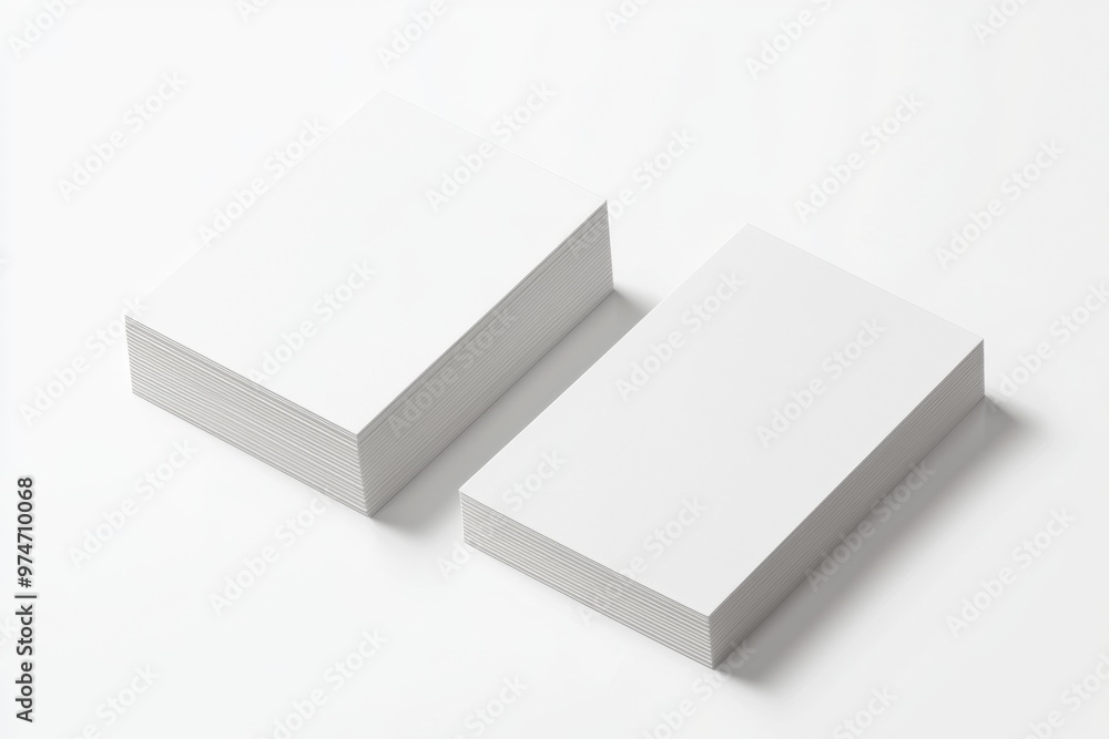 Business Card Mockup on Isolated Background created with Generative AI Business Card Mockup on Isolated Background created with Generative AI