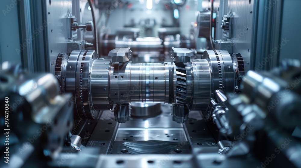 Fototapeta premium Industrial Metal Machining