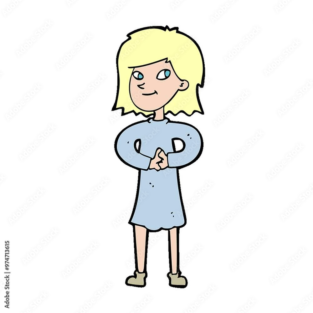 cartoon happy woman cartoon happy woman