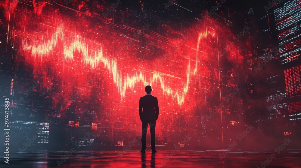 businessman man charts finance money oil price businessman man charts finance money oil price