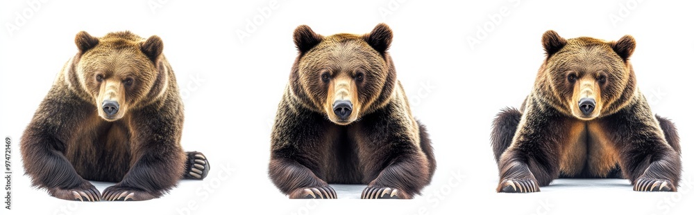 Fototapeta premium Bear isolated on white background