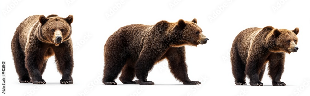 Fototapeta premium Bear isolated on white background
