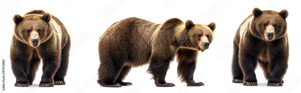 Fototapeta premium Bear isolated on white background