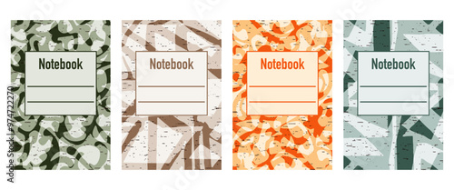 Pattern for notebooks, brochures, book covers, catalogues.