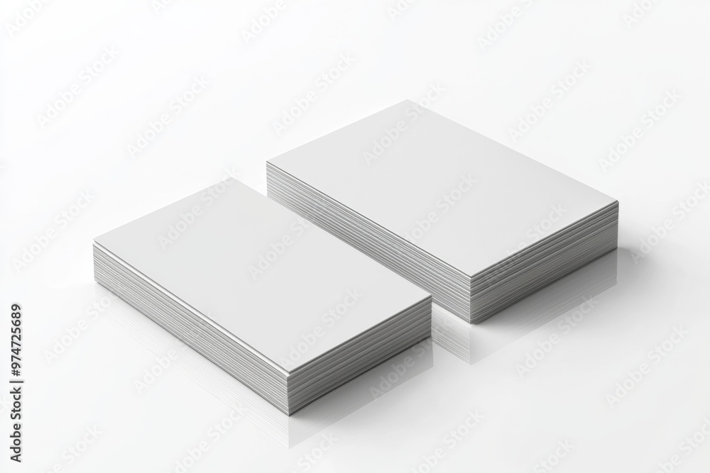 Business Card Mockup on Isolated Background created with Generative AI Business Card Mockup on Isolated Background created with Generative AI