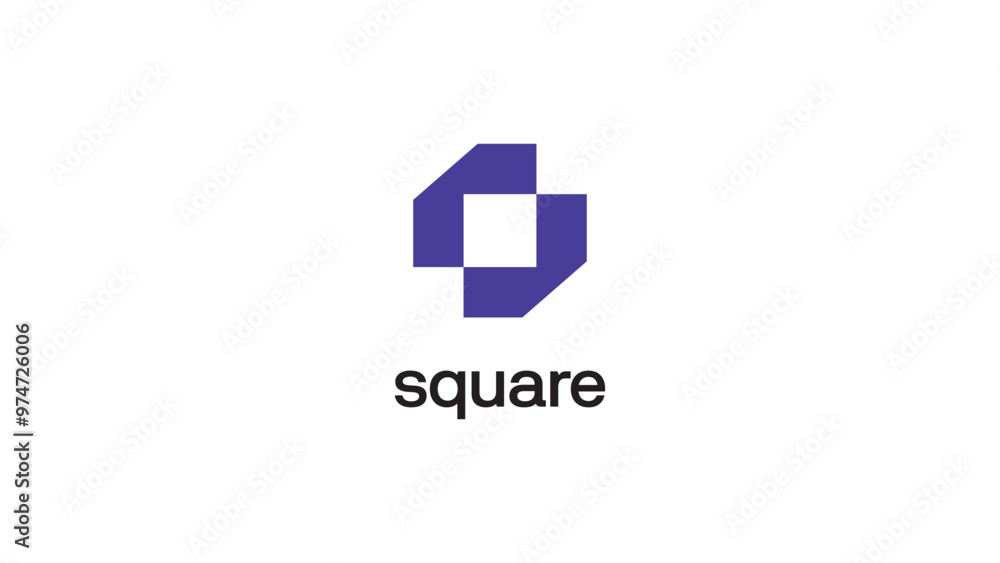 Obraz premium design logo creative square design