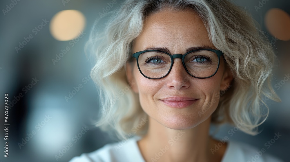 The fashionable image showcases a stylish woman with white hair and trendy eyewear, confidently poised in a contemporary setting, symbolizing modernity and grace. The fashionable image showcases a stylish woman with white hair and trendy eyewear, confidently poised in a contemporary setting, symbolizing modernity and grace.