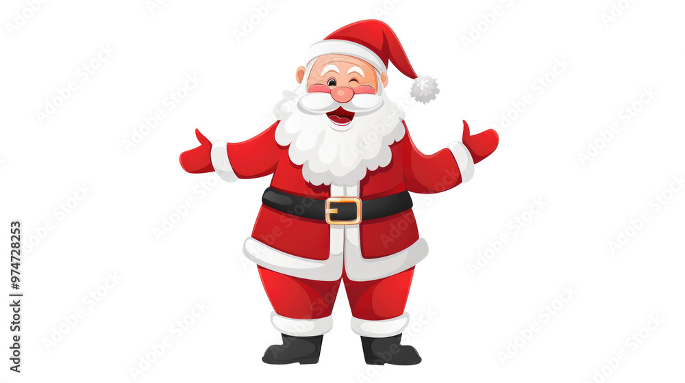 Santa Claus holding gift bag, Christmas elements on transparent Santa Claus holding gift bag, Christmas elements on transparent