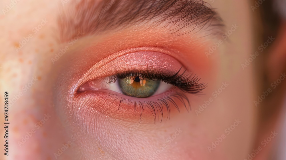 Close-up of a Woman's Eye with Makeup Close-up of a Woman's Eye with Makeup