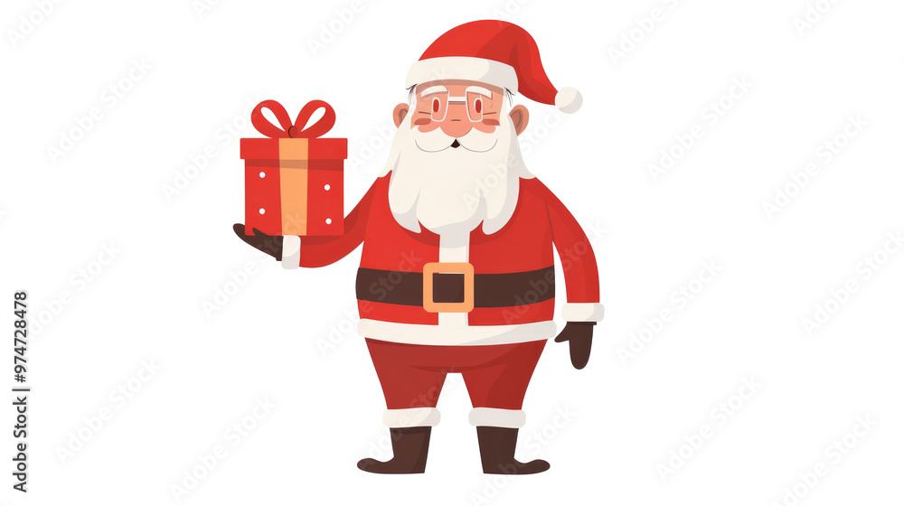 Santa Claus holding gift bag, Christmas elements on transparent Santa Claus holding gift bag, Christmas elements on transparent