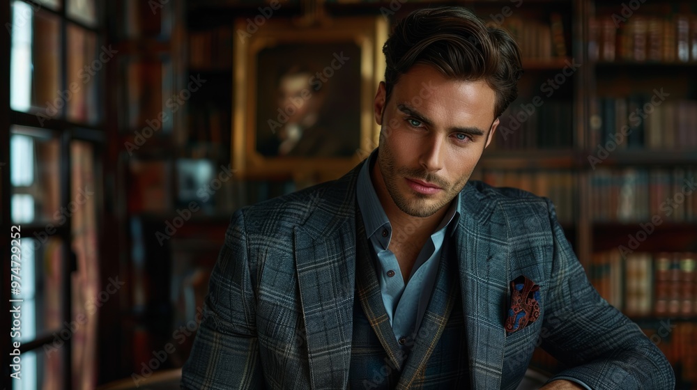 Fototapeta premium Male Model in Suit