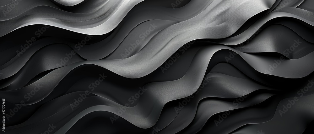 Obraz premium Black Simplistic Banner Vector Simulations Abstract