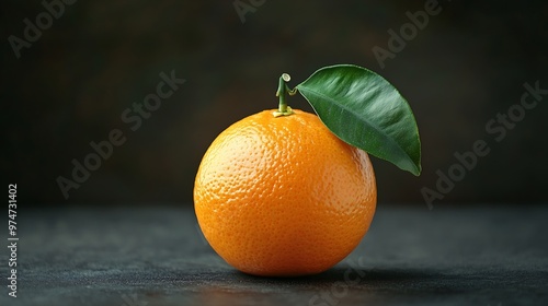 fresh orange 1 fruit is rich in benefits for the body contains vitamin C : Generative AI photo