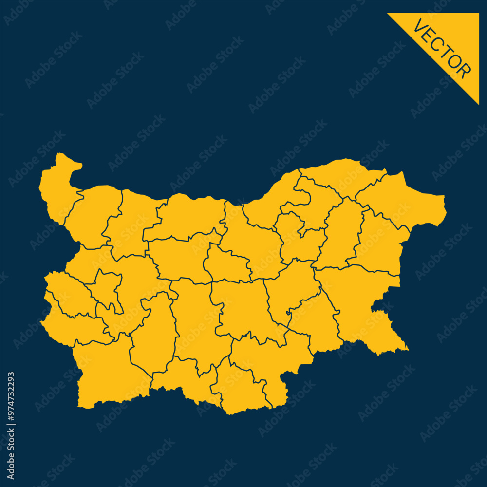 Obraz premium Bulgaria map