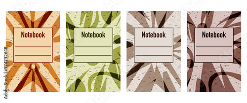 Pattern for notebooks, brochures, book covers, catalogues.