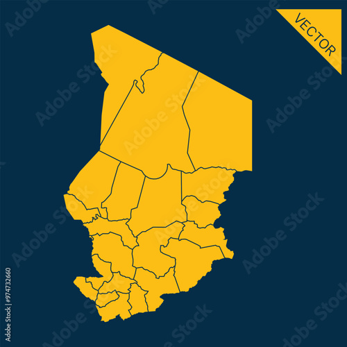 Chad map