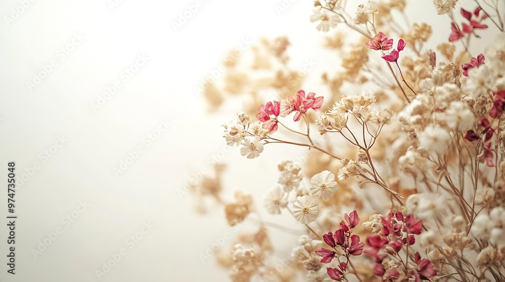 Delicate floral arrangement of dried pressed wildflowers corner design Design element for poscards wedding cards invitations frames interior decorating Pressed floristry oshibana : Generative AI Delicate floral arrangement of dried pressed wildflowers corner design Design element for poscards wedding cards invitations frames interior decorating Pressed floristry oshibana : Generative AI