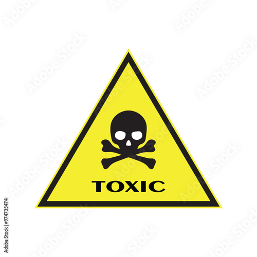 toxic poison icon Vector isolated on white background	