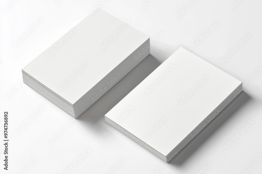 Business Card Mockup on Isolated Background created with Generative AI Business Card Mockup on Isolated Background created with Generative AI