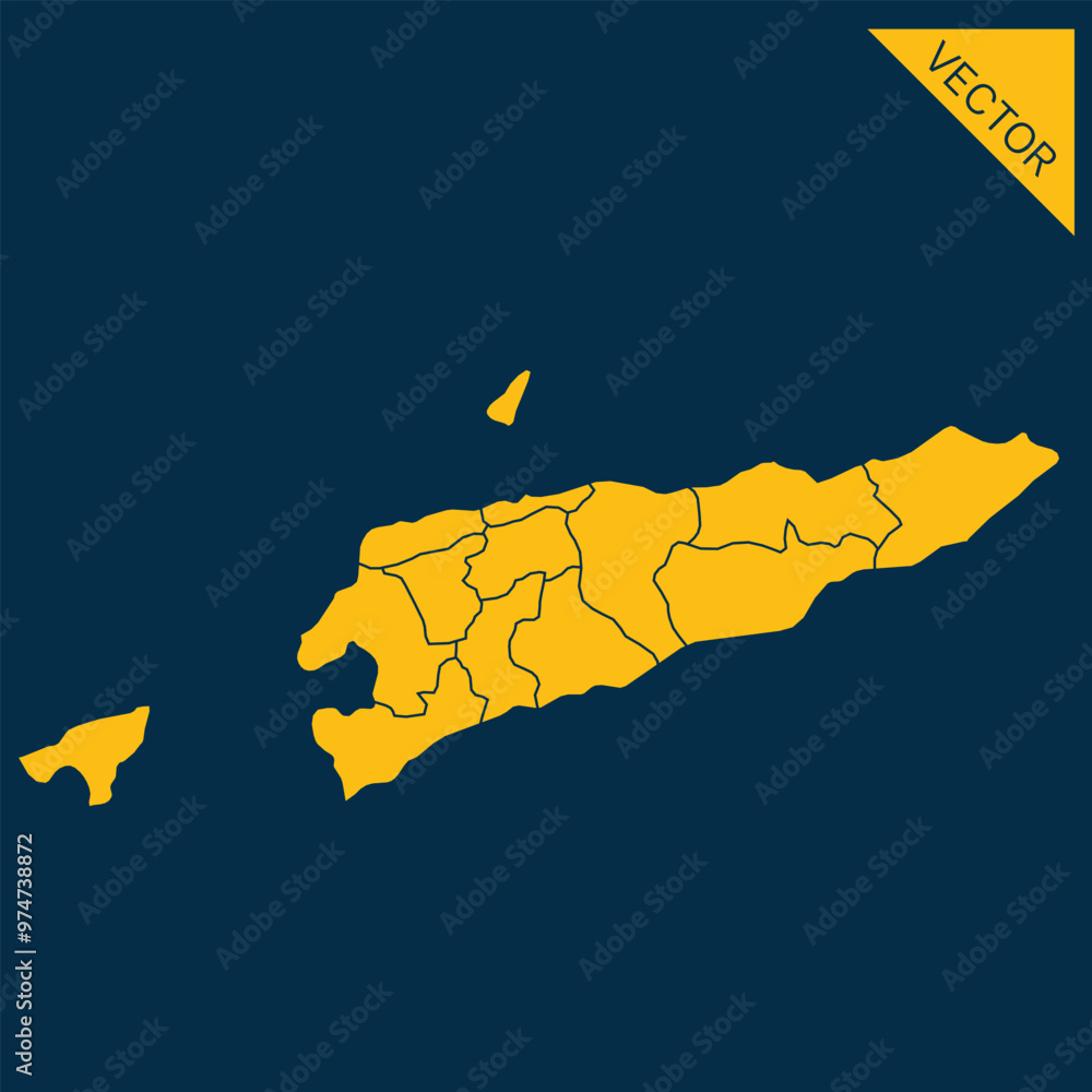 Obraz premium East Timor map