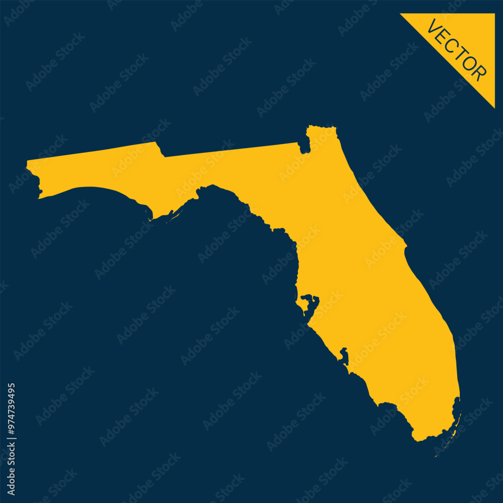 Obraz premium FLORIDA map
