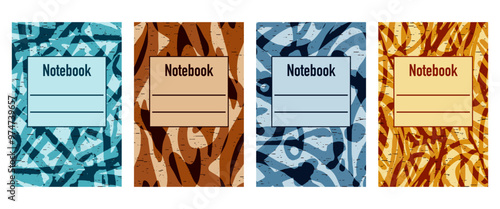 Pattern for notebooks, brochures, book covers, catalogues.
