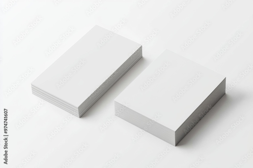 Business Card Mockup on Isolated Background created with Generative AI Business Card Mockup on Isolated Background created with Generative AI