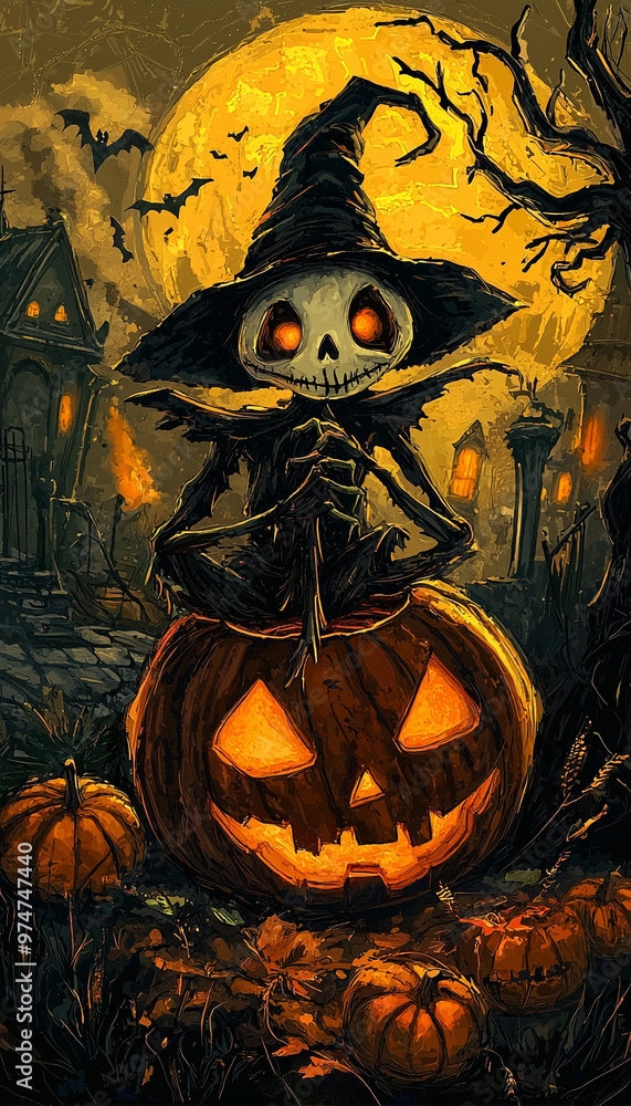 halloween cartoon style halloween cartoon style