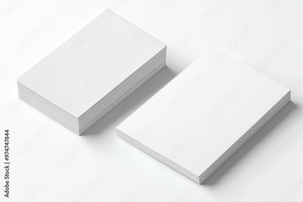 Business Card Mockup on Isolated Background created with Generative AI Business Card Mockup on Isolated Background created with Generative AI