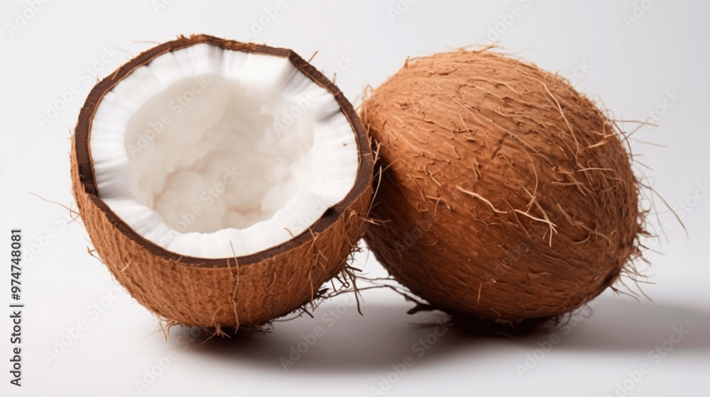 coconut isolated on white coconut isolated on white