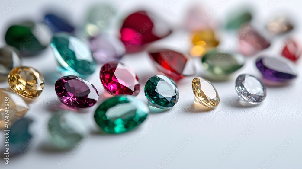 Collection of Colorful Gemstones. Collection of Colorful Gemstones.