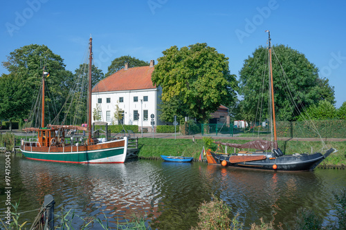 Museum Harbor in Carolinensiel,Wittmund District,East Frisia,lower Saxony,Germany photo