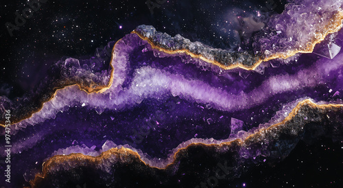 Amethyst and space purple abstract background