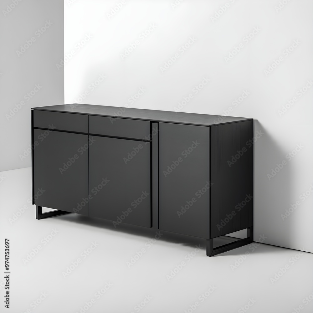 black interior on a white background. black interior on a white background.